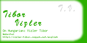 tibor vizler business card